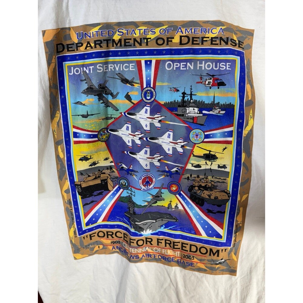 2003 Department Of Defense Andrews Air Force Base Open House Shirt XL - Picture 9 of 10